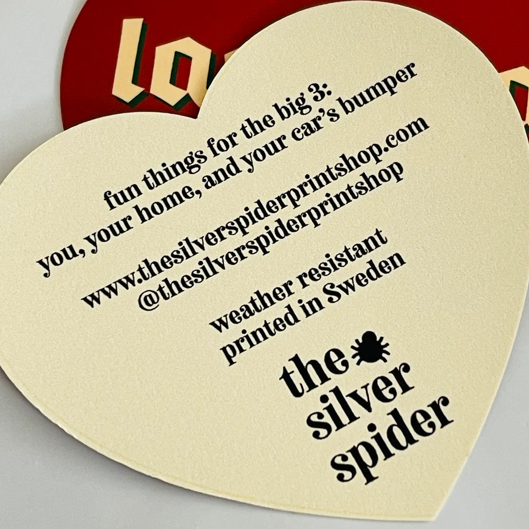 Lasagna Heart Sticker by The Silver Spider
