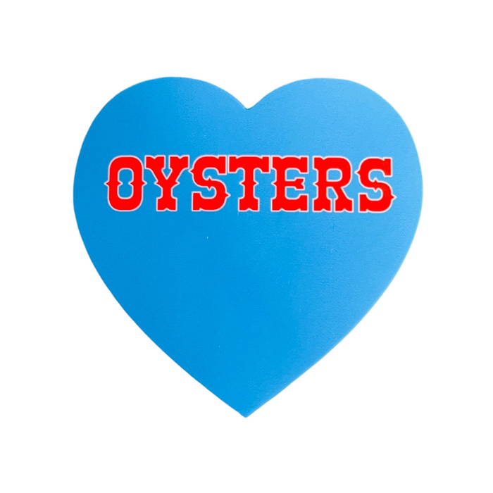 Oysters Heart Sticker by The Silver Spider