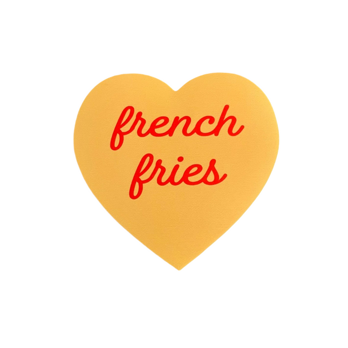 French Fries Heart Sticker by The Silver Spider