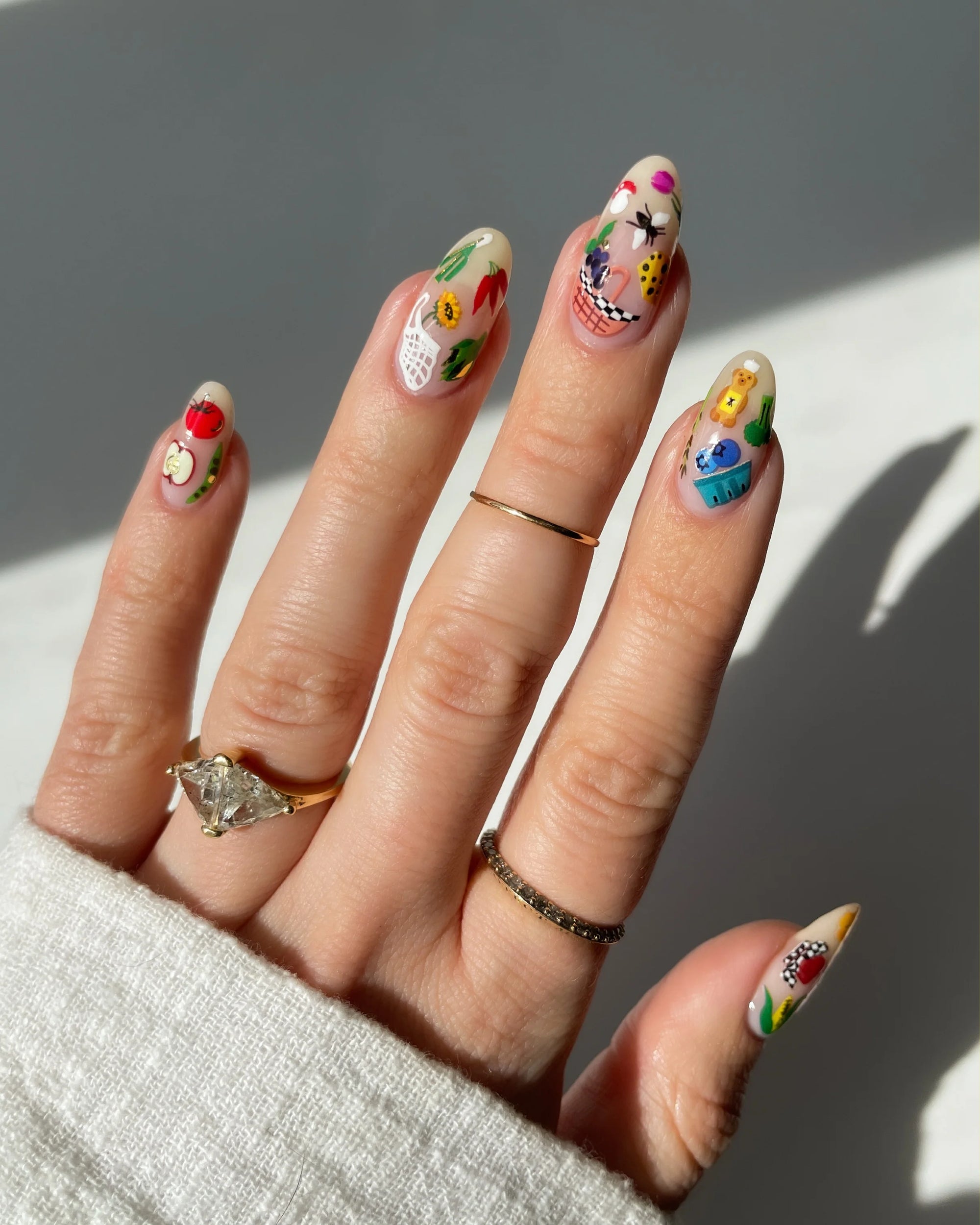 Farmer's Market Nail Stickers