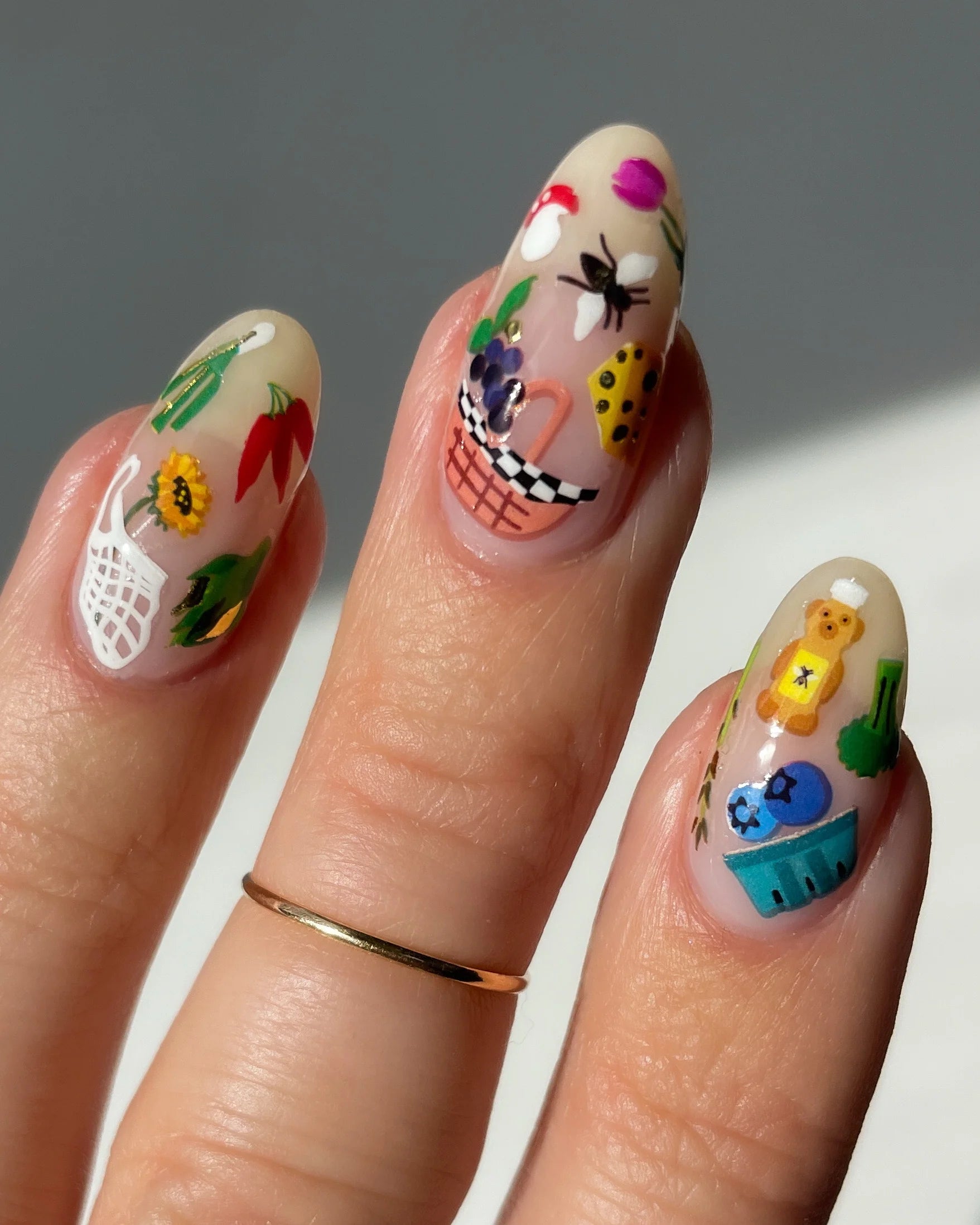 Farmer's Market Nail Stickers