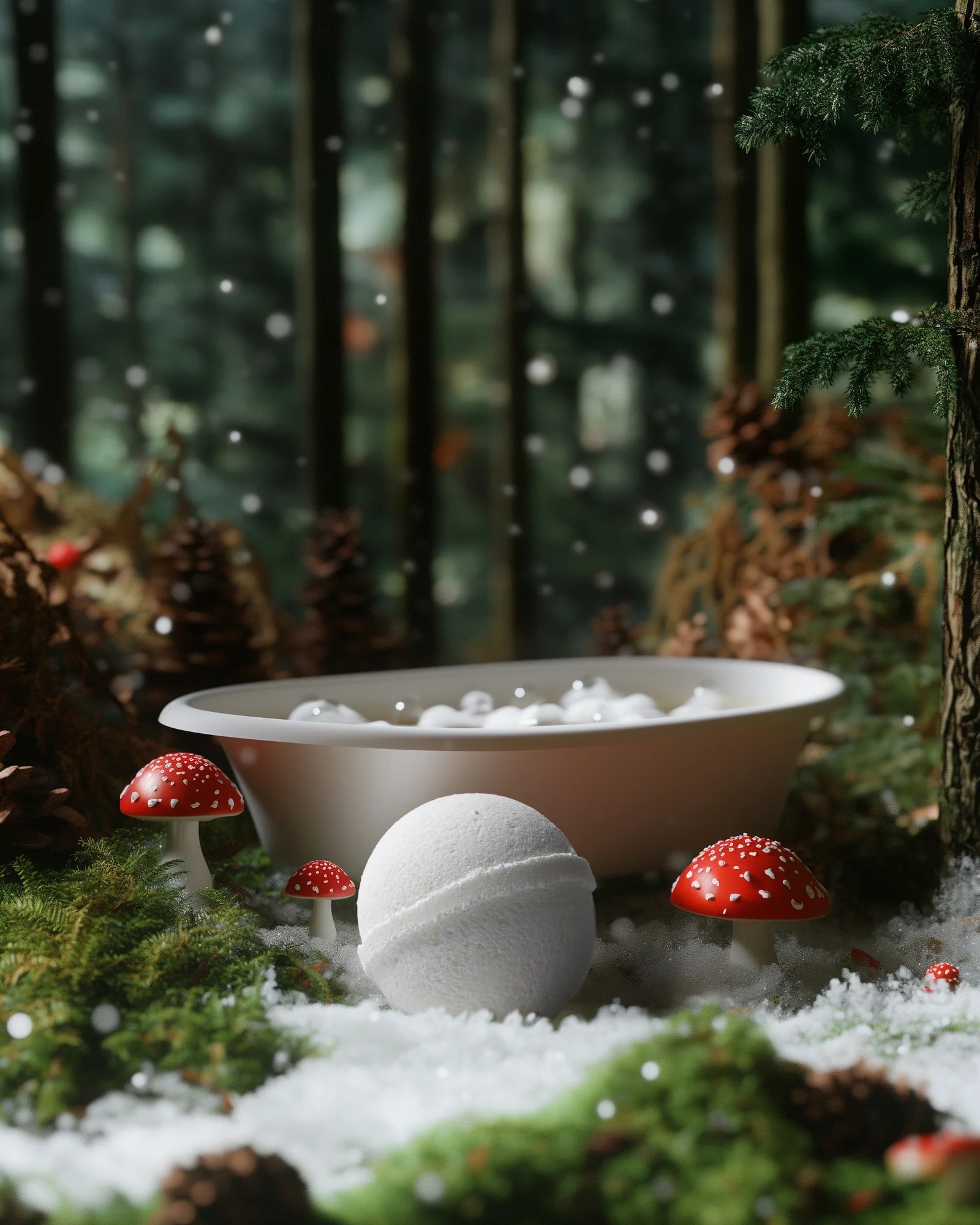 Swedish Pine &amp; Eucalyptus - Gnome Foam Bath Bomb