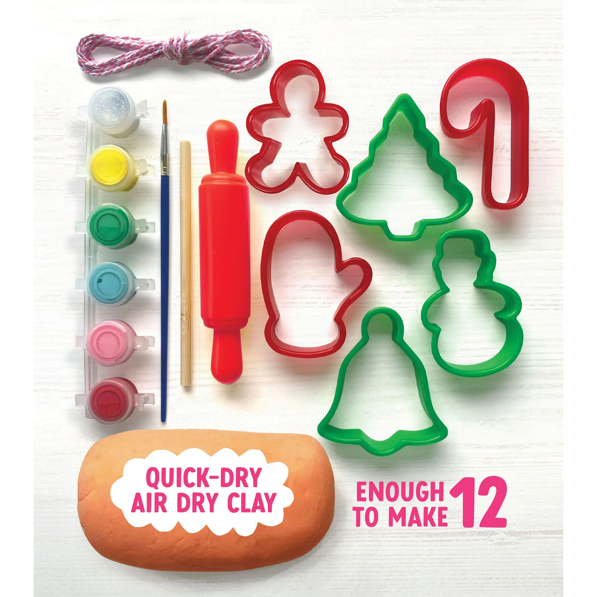 Make &amp; Paint Gingerbread Clay Ornaments