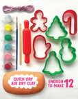 Make & Paint Gingerbread Clay Ornaments