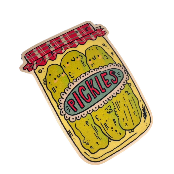 Pickle Jar Sticker by Paisley Jensen Studios