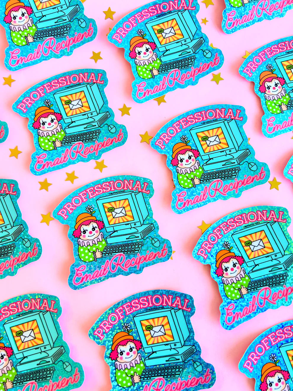 Professional Email Sticker Professional Email Recipient Glitter Sticker – Mochi Kids