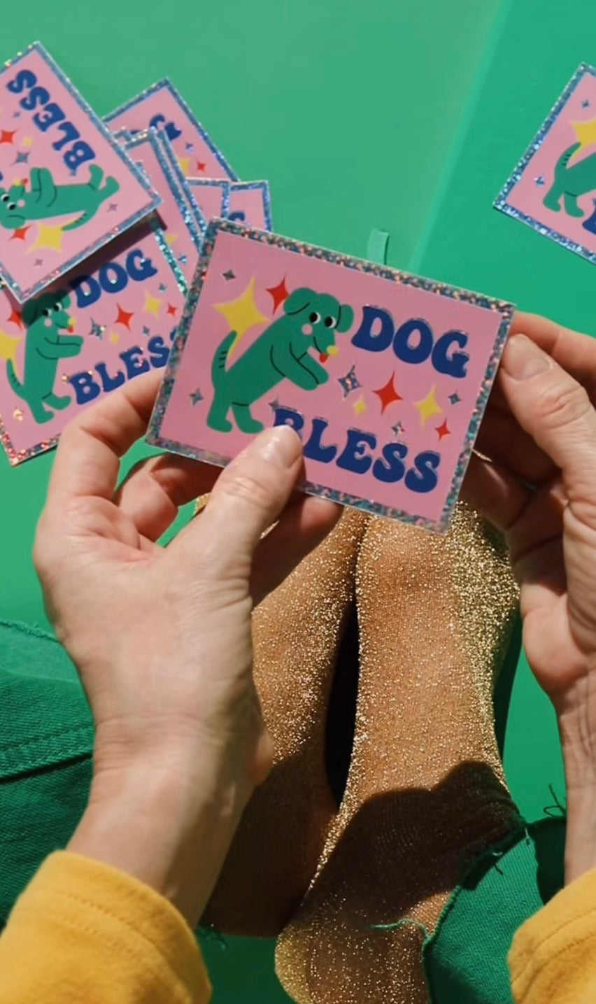 Dog Bless Sticker