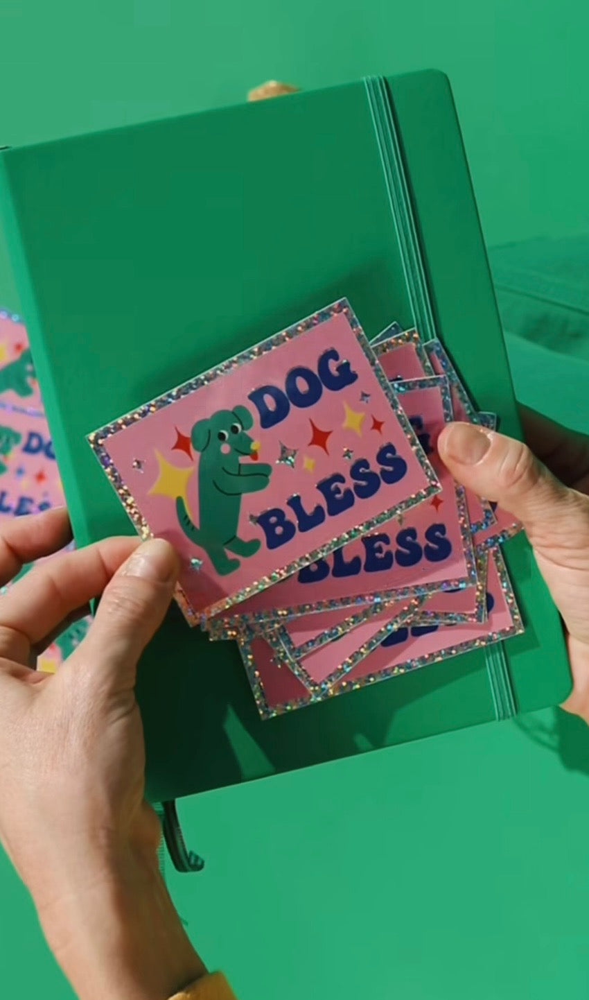Dog Bless Sticker