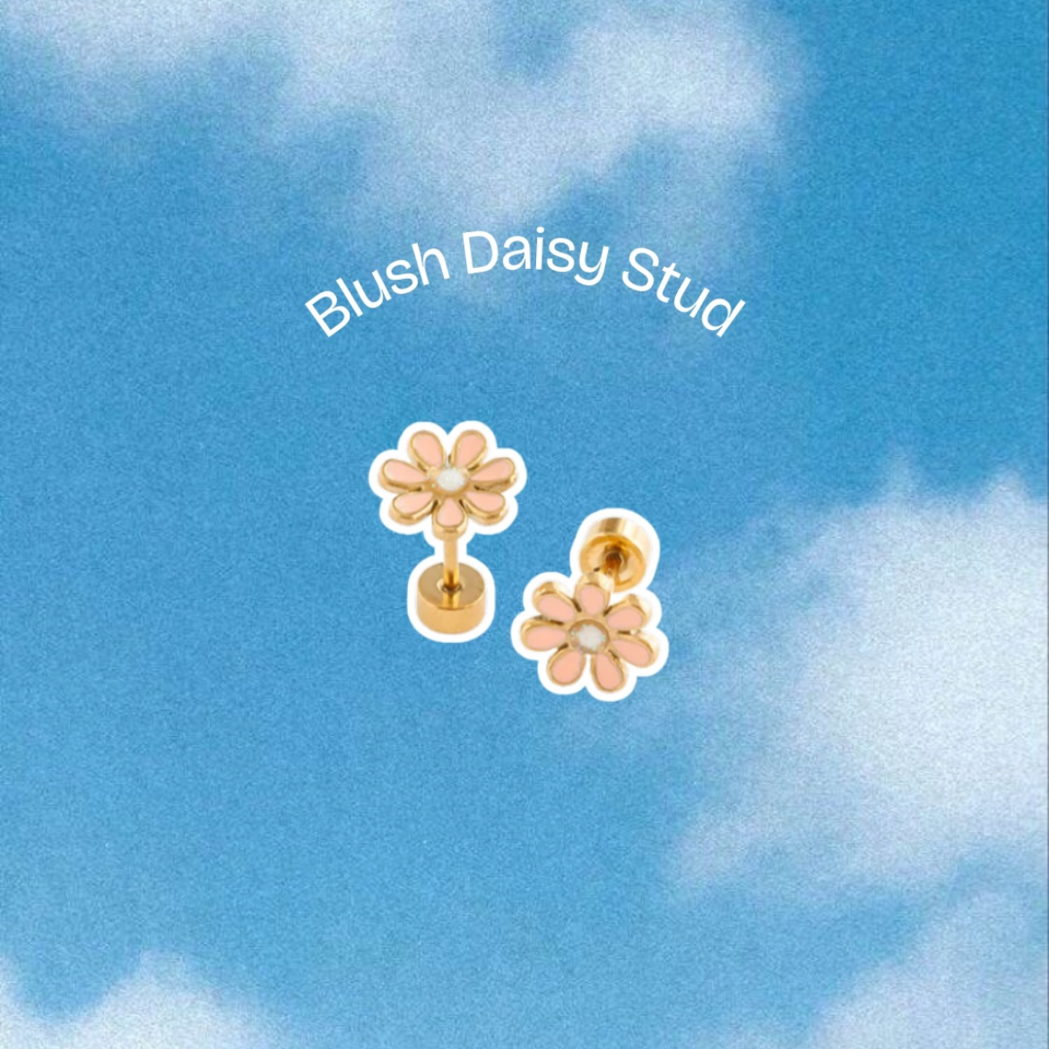 Blush Daisy Earrings