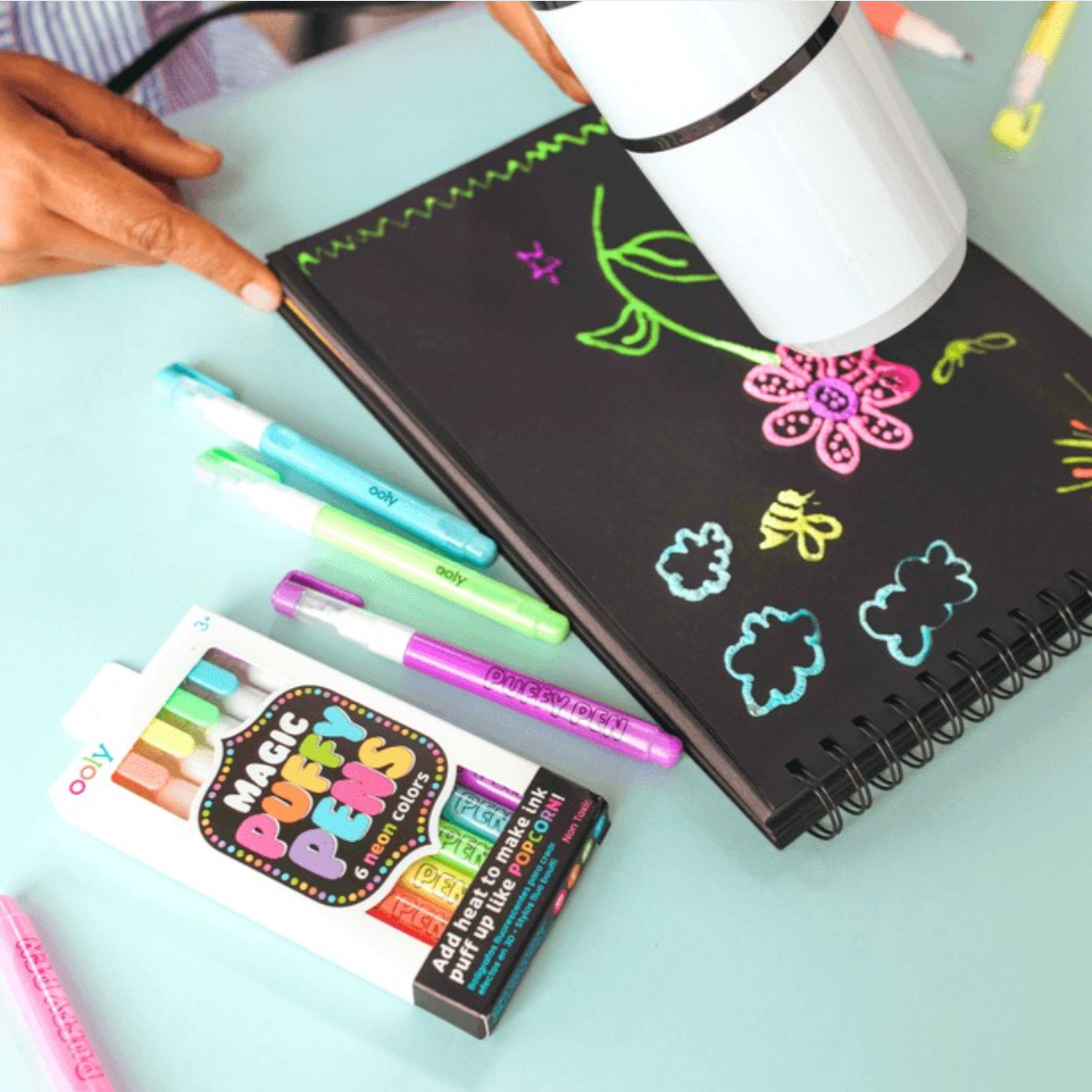 Magic Neon Puffy Pens