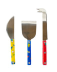 Cheese Knives - Red/Yellow/Blue by Fredericks & Mae