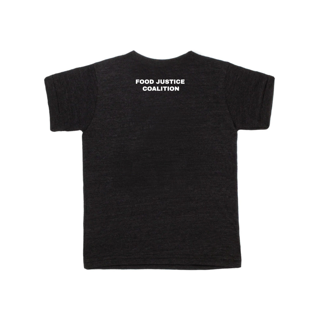Food is a Human Right Tee by Ann Lettering for Food Justice Coalition PREORDER