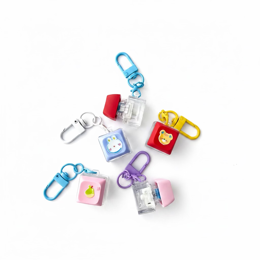 Clicky Keycap Fidget Keychain (More Colors)