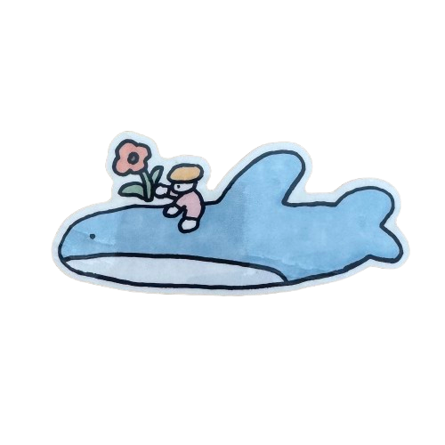 Mr. Shark Sticker by oitama