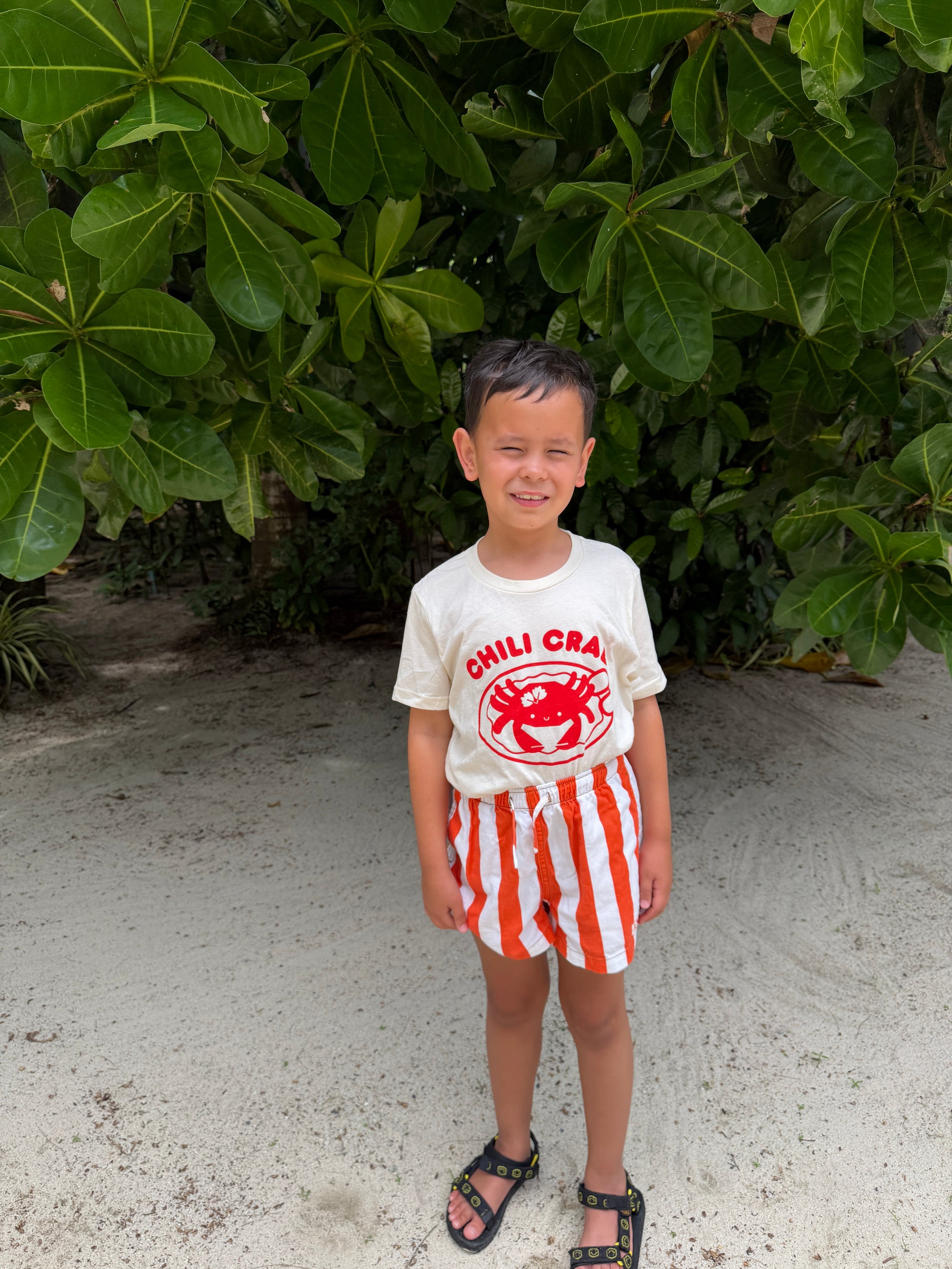 Chili Crab + Kid + Adult Graphic Tee