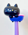 Black Cat Wiggle Gel Pen