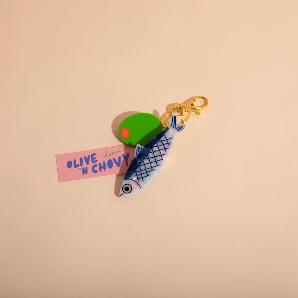Olive N Chovy Bag Charm by Carolyn Suzuki