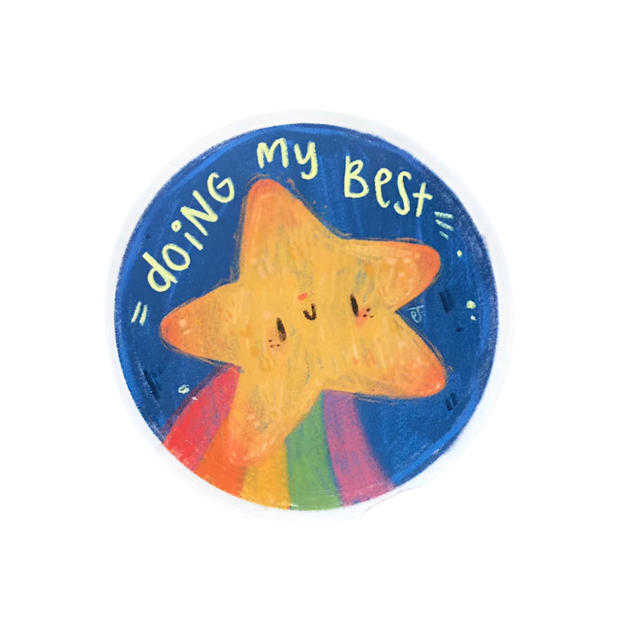 Doing My Best Sticker by Paisley Jensen Studios