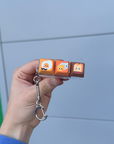 Egg Butter Toast Keycap Keychain by Karepango