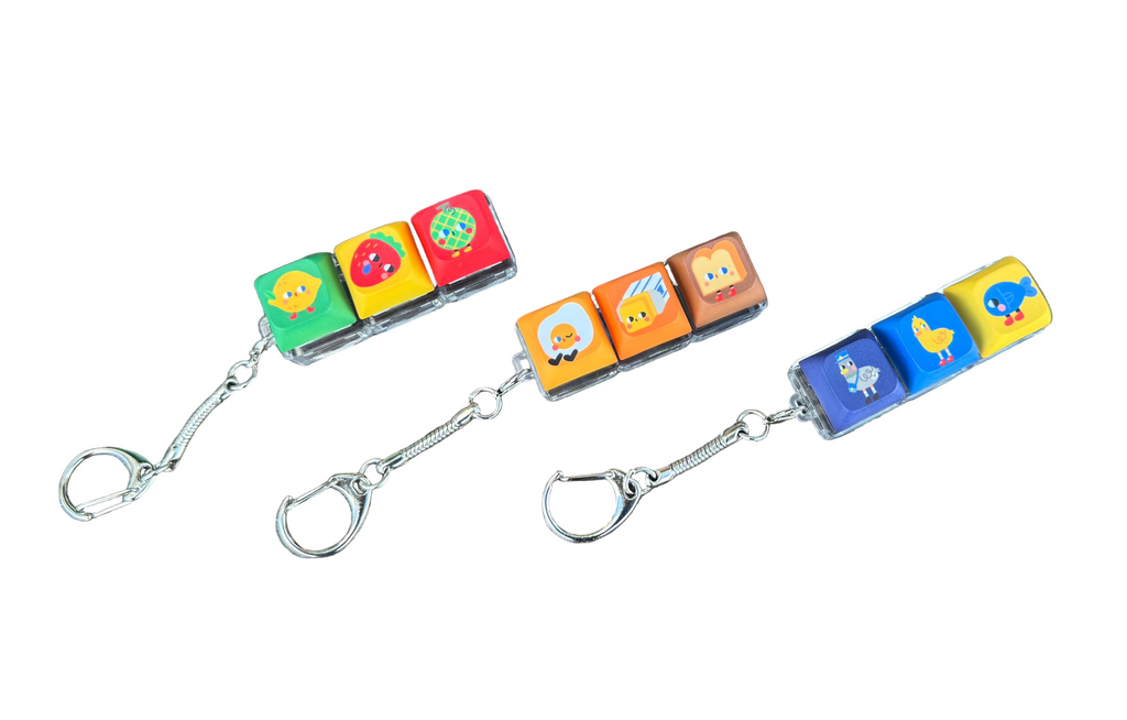 Egg Butter Toast Keycap Keychain by Karepango