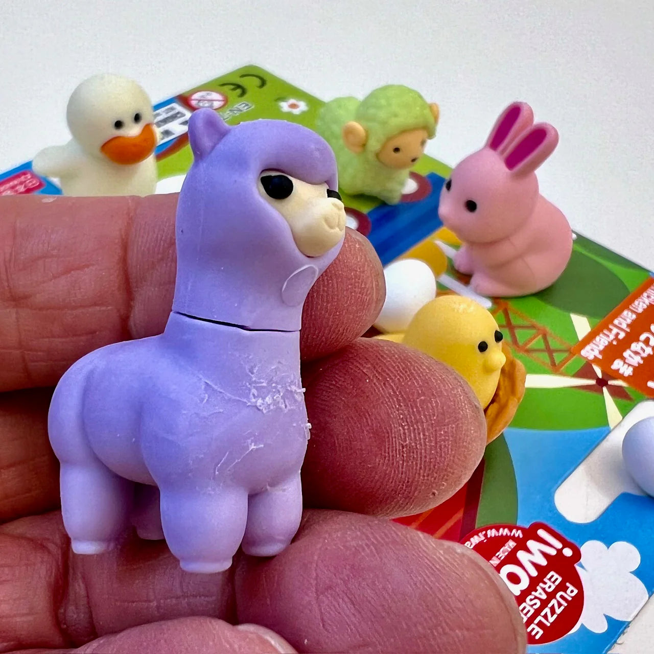 Chicken and Friends Eraser Set