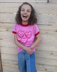 Candy Hearts Kids Graphic Tee