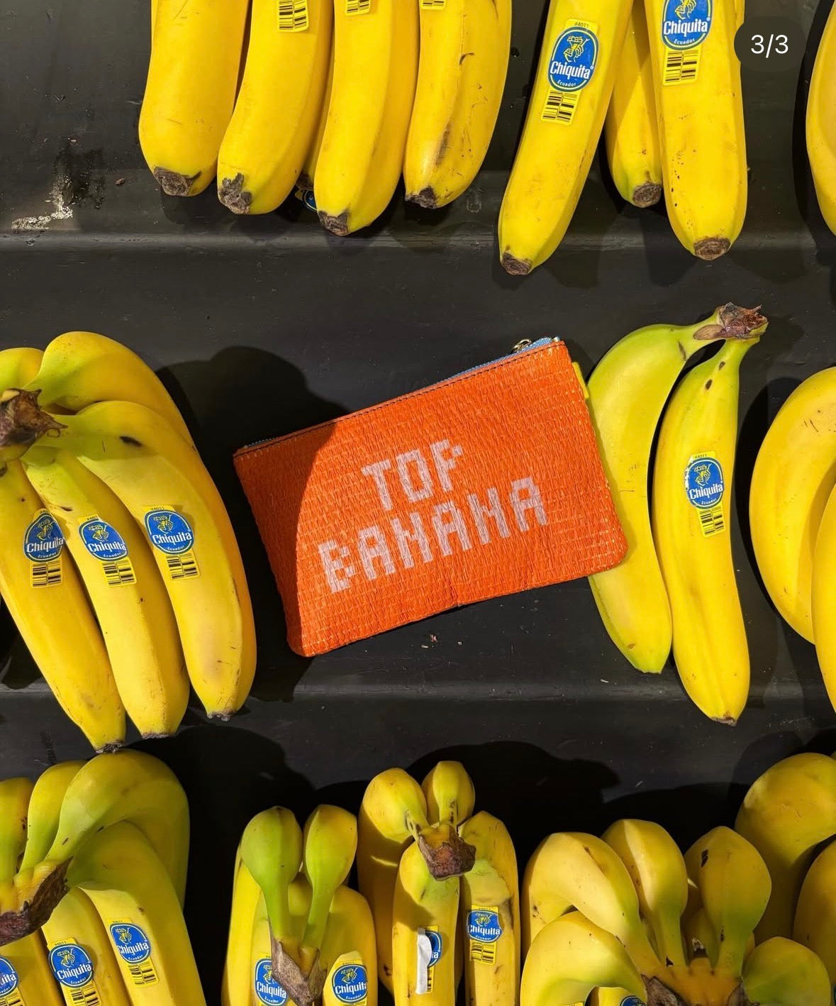 Fruit Tiles Rattan Pouch