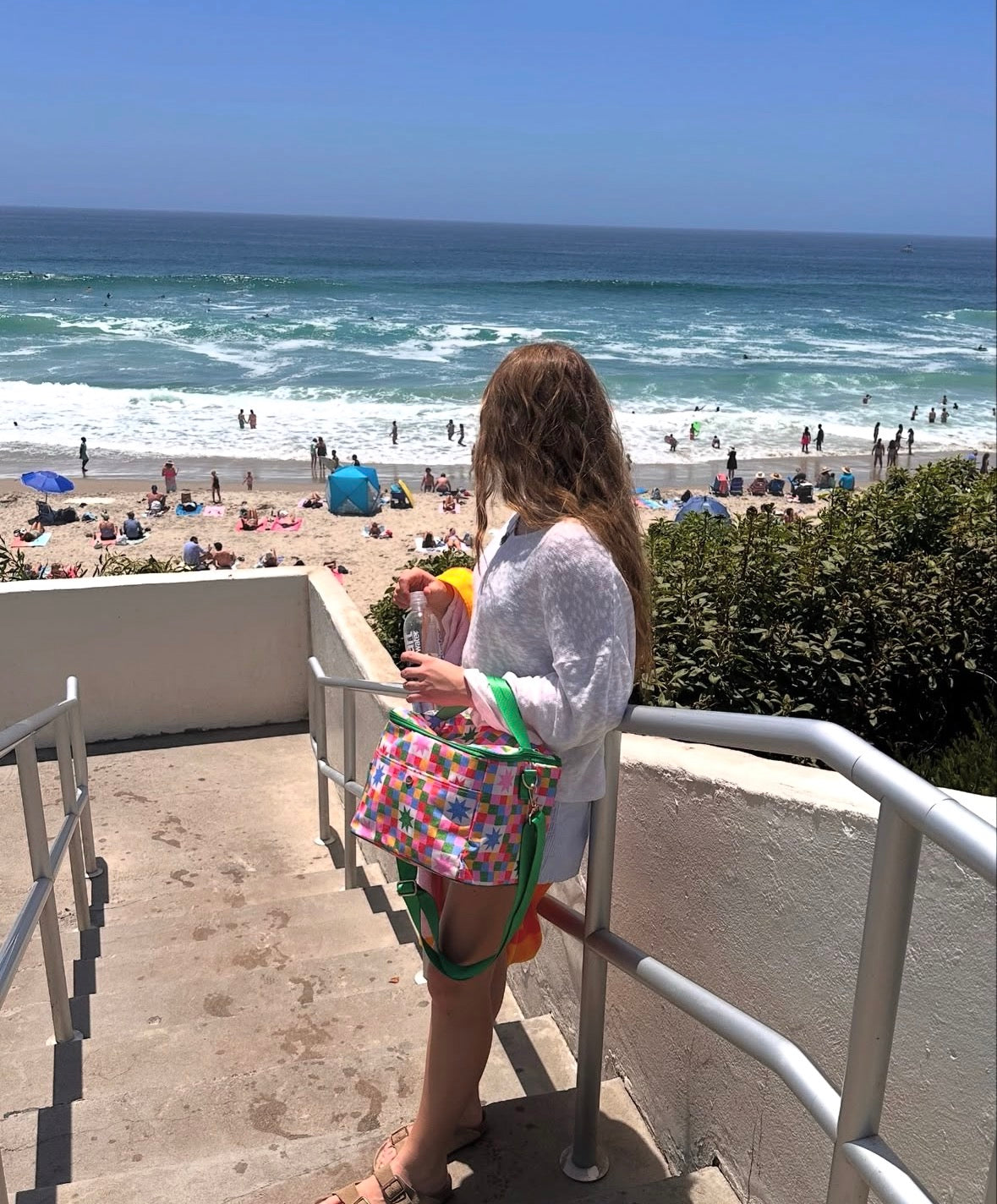 Checker Stars Cooler Bag