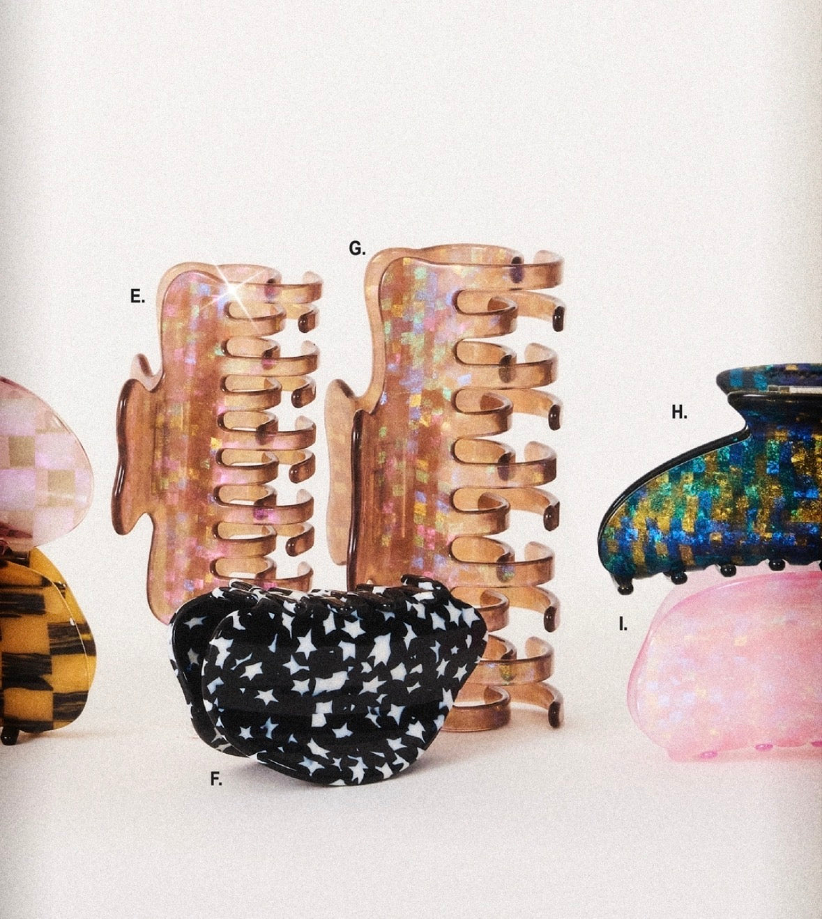 Jojo Hair Claw in Large Hazel Sparkle