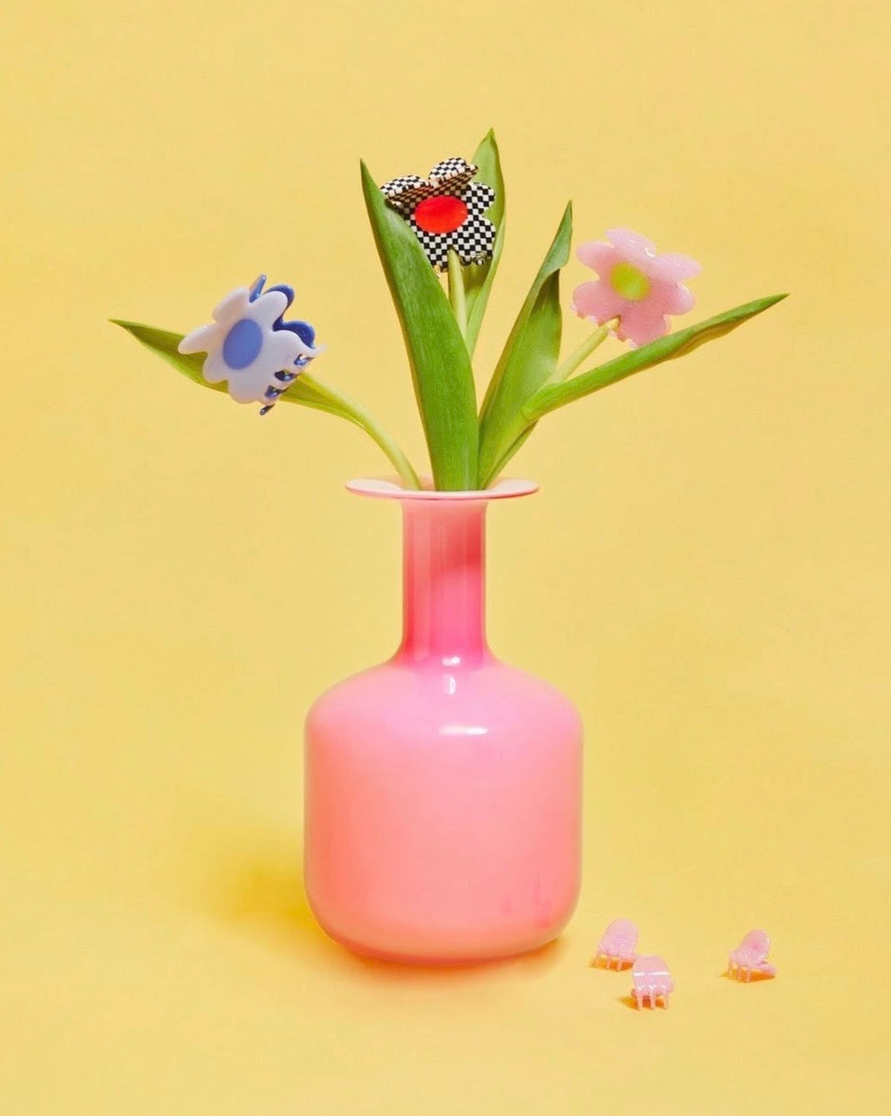 Flower Hair Claw in Periwinkle