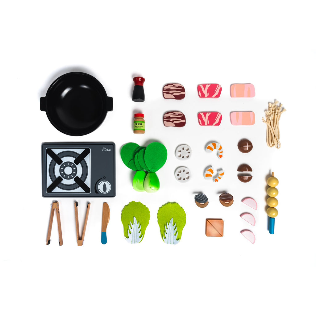 Wooden Hot Pot Toy Set by Bitty Bao