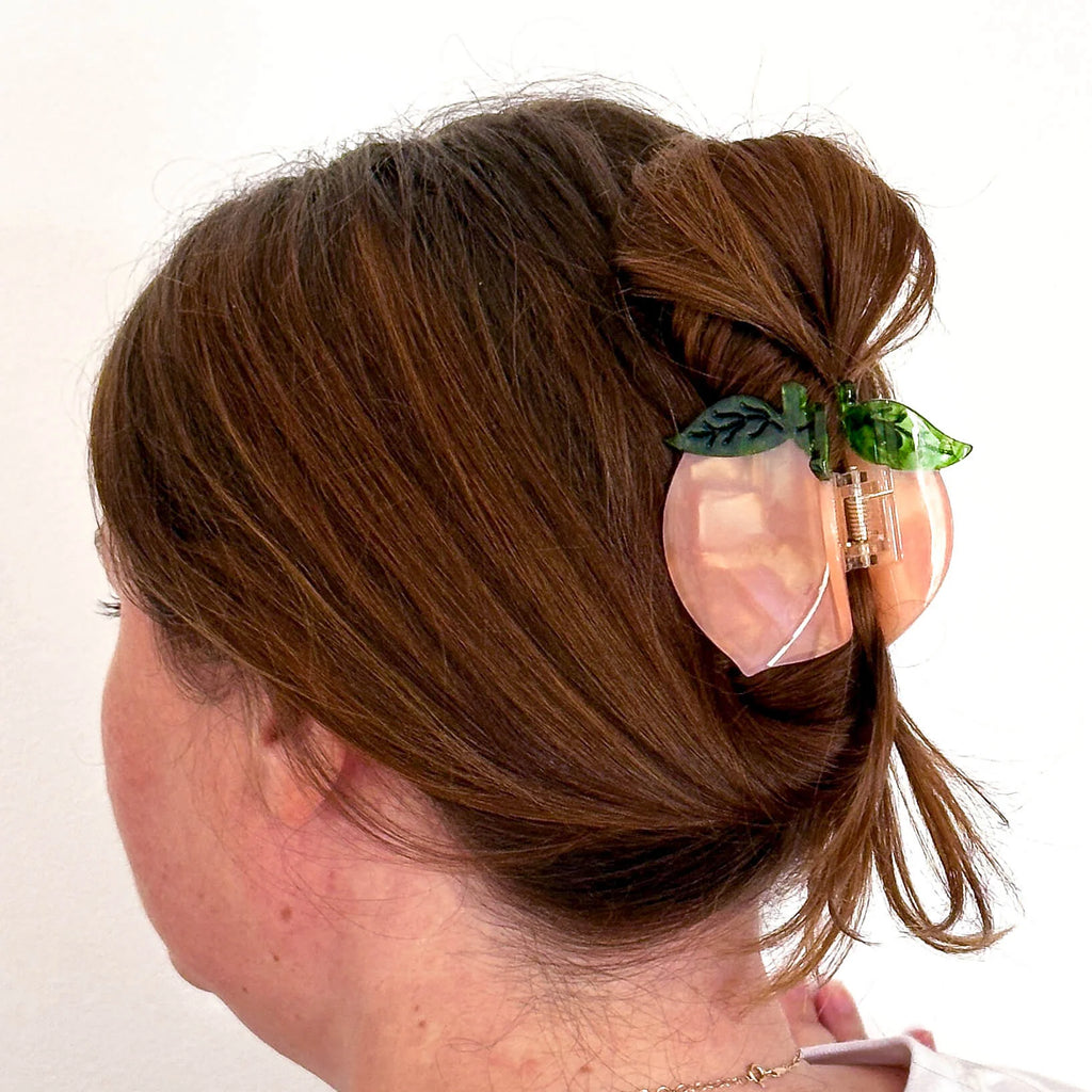 Midi Peach Hair Claw Clip by Jenny Lemons