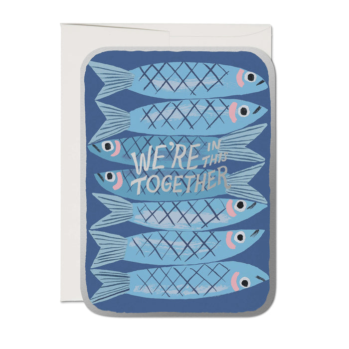 Sardines Greeting Card by Red Cap Cards