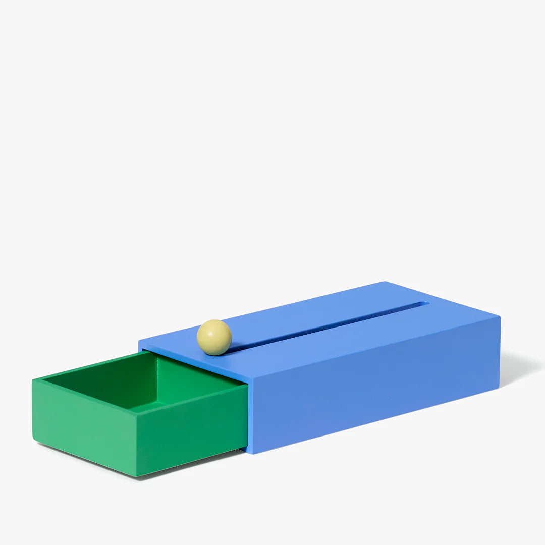 Large Cache Box - Blue/Green by Areaware