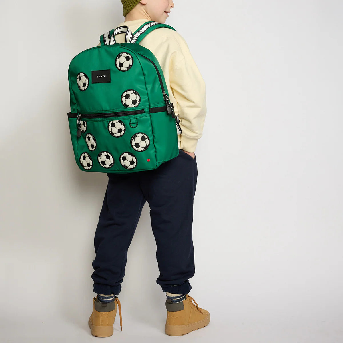 Fuzzy Soccer Balls Kane Backpack