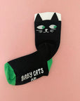 Kids Black Cats Socks