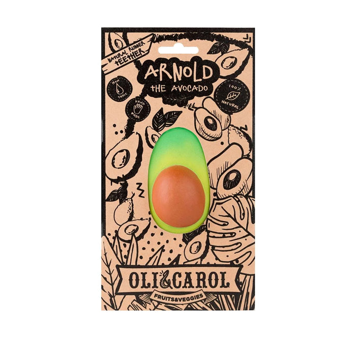 Arnold the Avocado Baby Teether by Oli and Carol