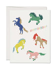 Wild Horses Birthday Card