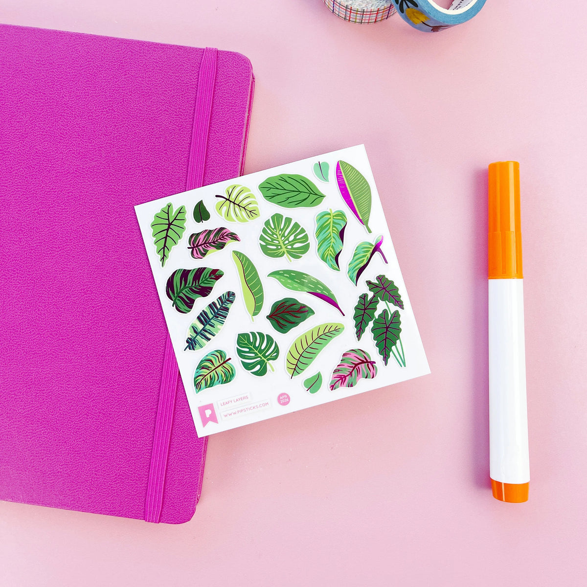 Leafy Layers Sticker Sheet – Mochi Kids