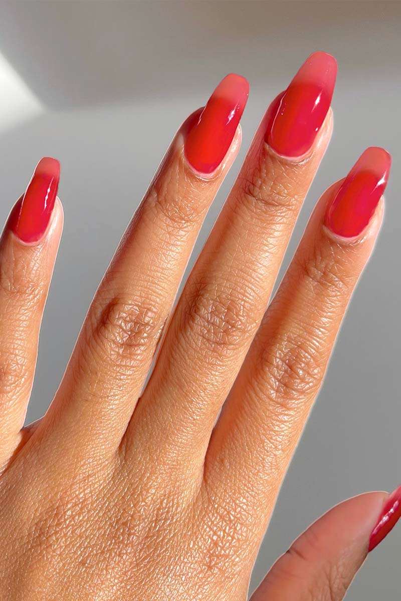 Sheer Red Lucky Jelly Nail Polish
