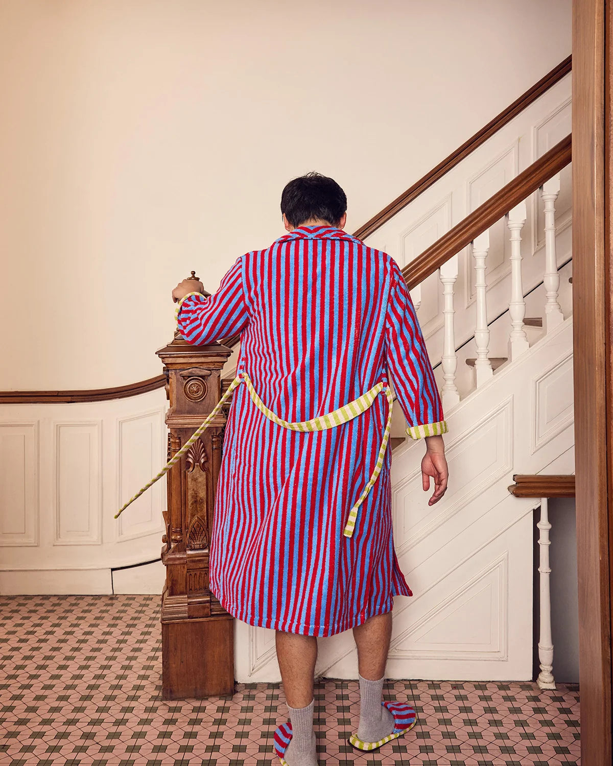 Lanternfly Stripe Bathrobe