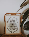 Reading Gives Us a Place to Go Letterpress Print by The Bee & The Fox