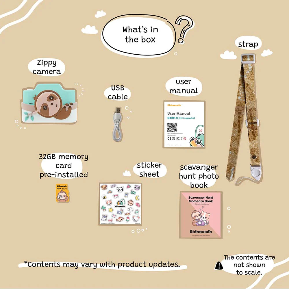Sloth Kids Digital Camera by Kiimento – Mochi Kids