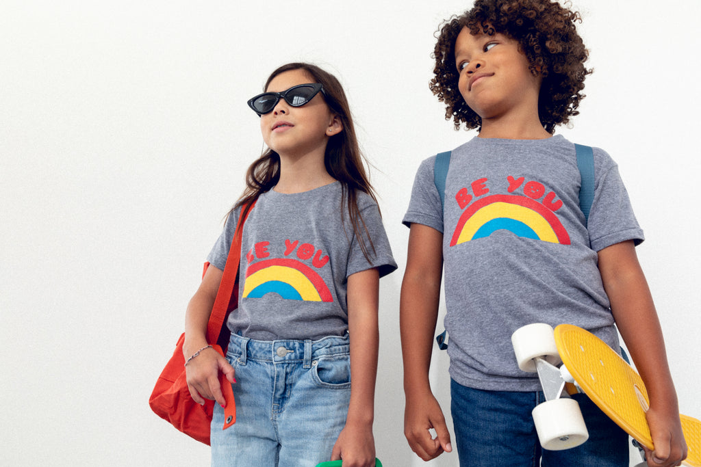 Suzy Ultman X Mochi Kids "Be You" Baby + Kid + Adult Tee