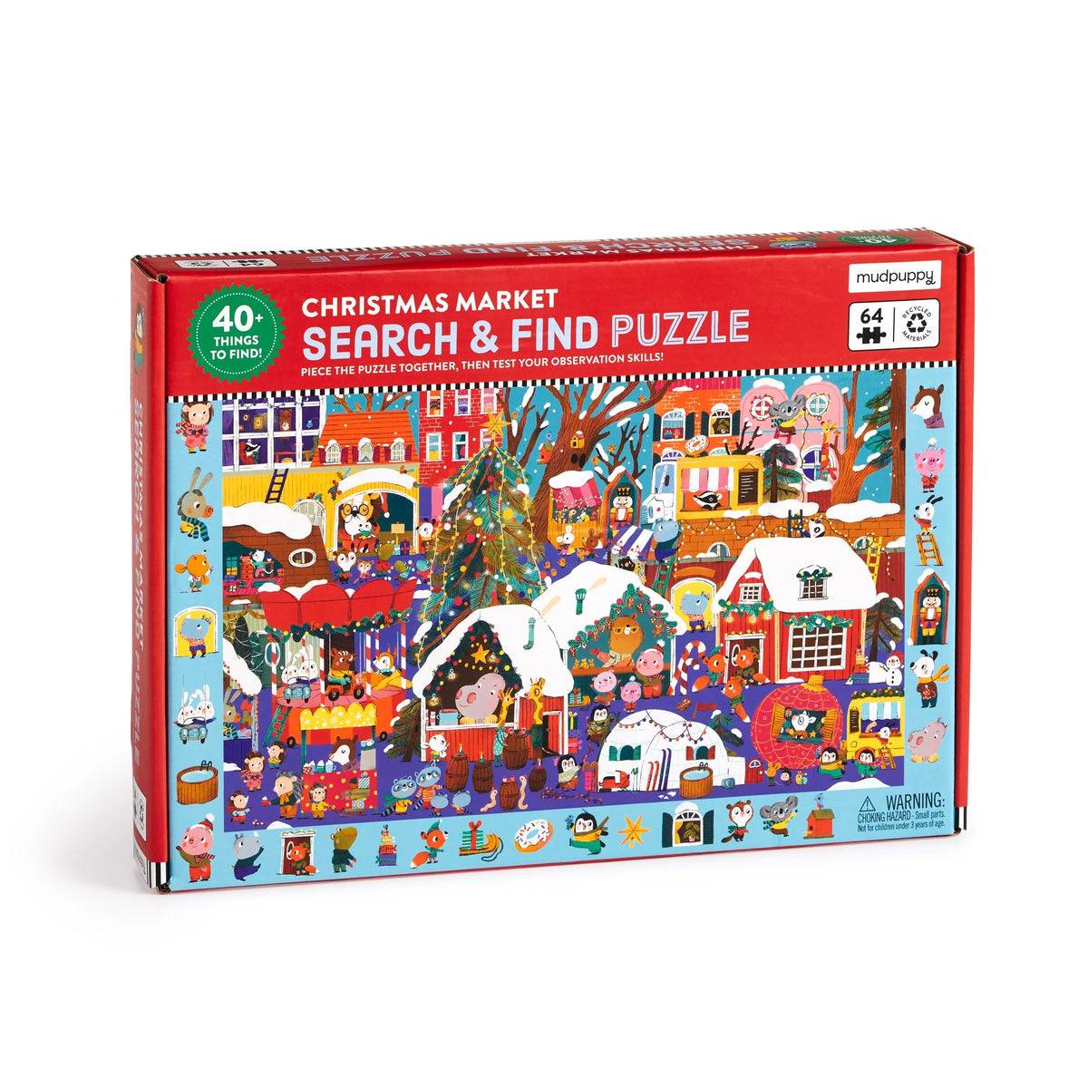 Christmas Market 64 Piece Search &amp; Find Puzzle