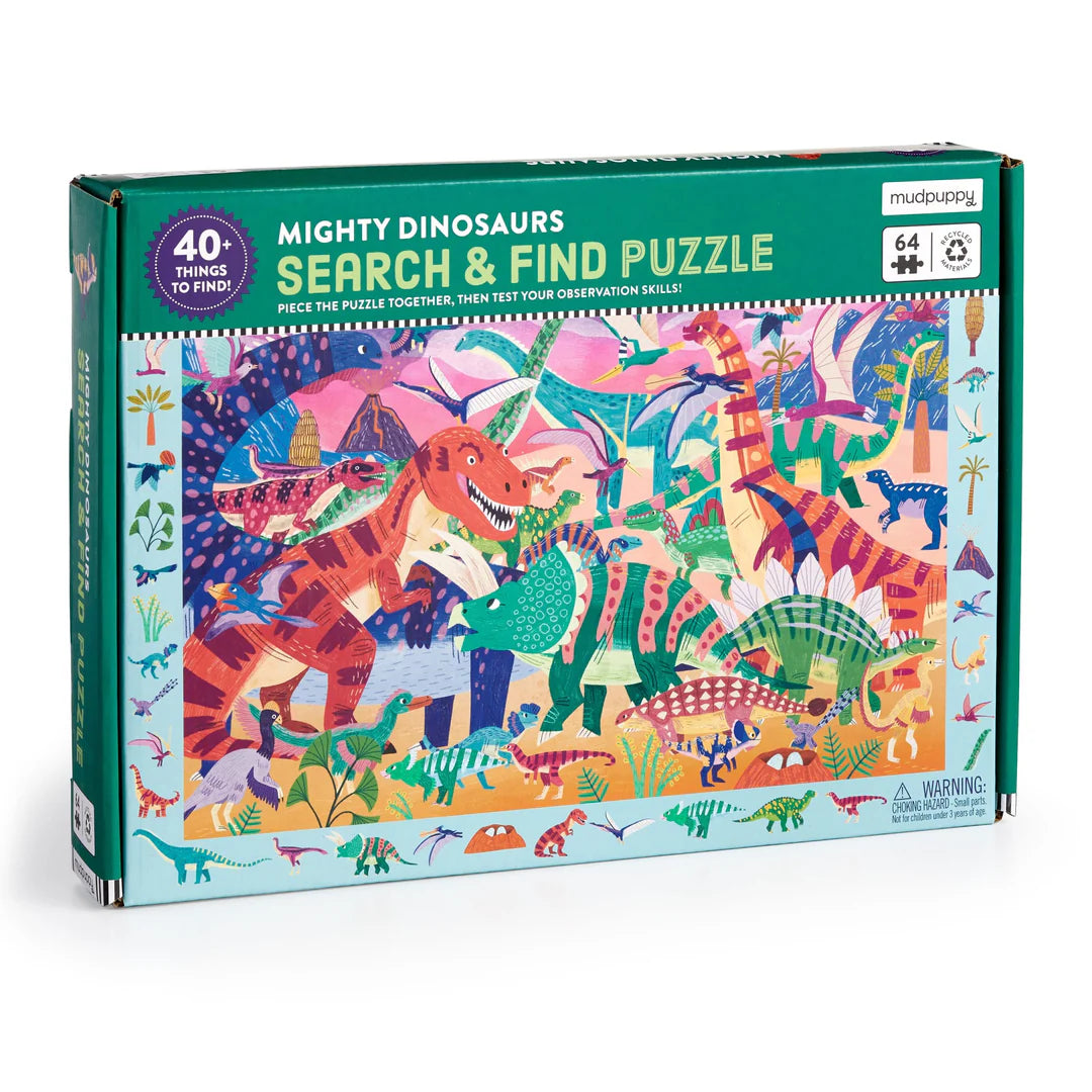 Mighty Dinosaur 64 Piece Search &amp; Find Puzzle