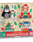 Festive Friends Set of 4 Wood Puzzles