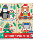 Festive Friends Set of 4 Wood Puzzles