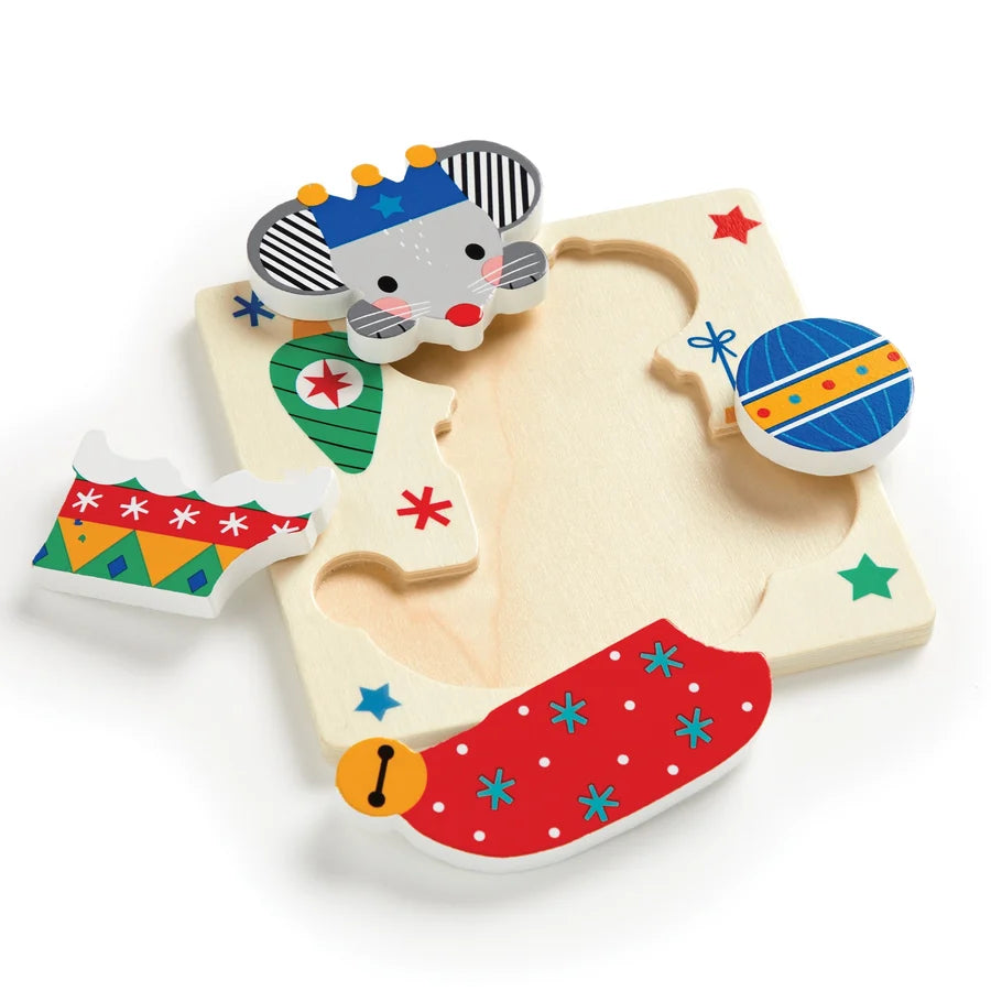 Festive Friends Set of 4 Wood Puzzles