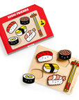 Sushi Friends Wooden Tray Puzzle by Mochi Kids for Mudpuppy